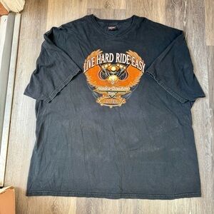 Vintage Harley-Davidson Las Vegas Black Short Sleeve Shirt 3X